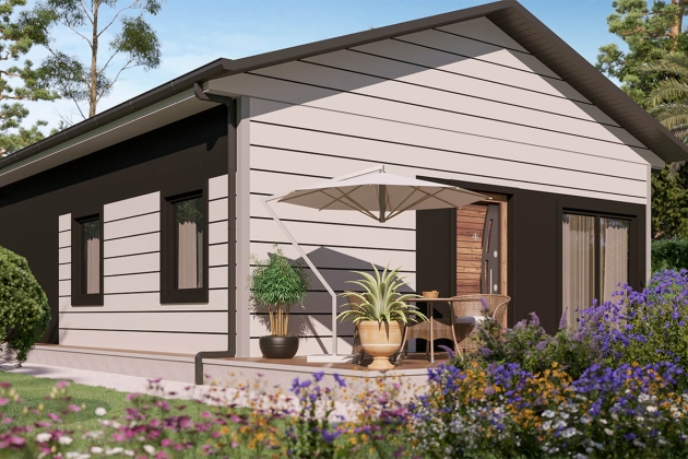 Diseño de interiores de casas de acero Elysium 72 m²