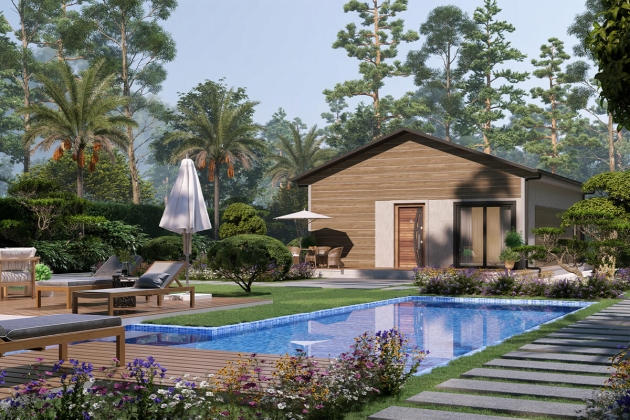 Premium çelik ev modeli Huzur Diyarı 72 m²