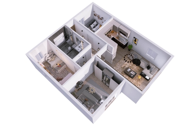 Minimalist steel house model Legacy 95 m²