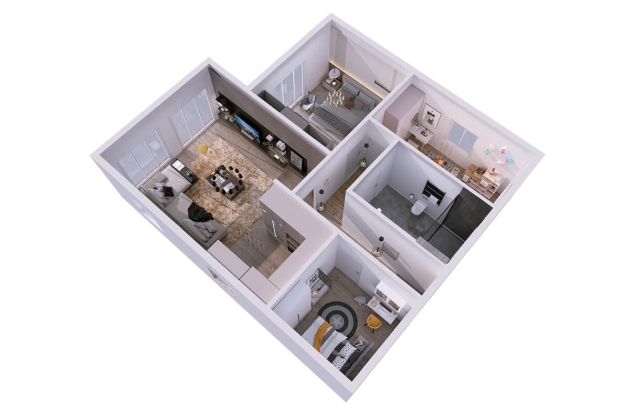 Doğaya uyumlu çelik ev Miras 95 m²