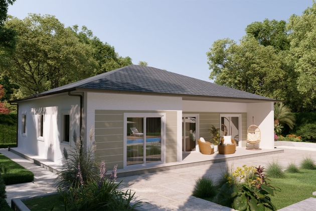 Aesthetic and robust steel house Dawn 128 m²