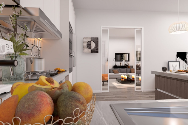 Minimalist steel house model Dawn 128 m²