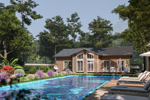 Premium steel house model Aquilonia Majestica 124 m²