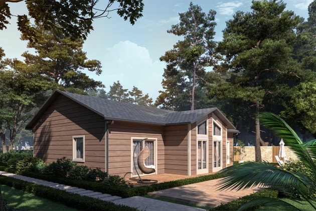 Energy efficient steel house Aquilonia Majestica 124 m²