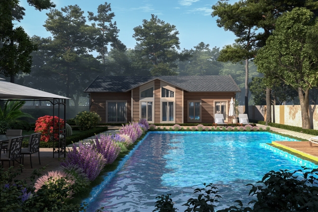 Steel house in harmony with nature Aquilonia Majestica 124 m²