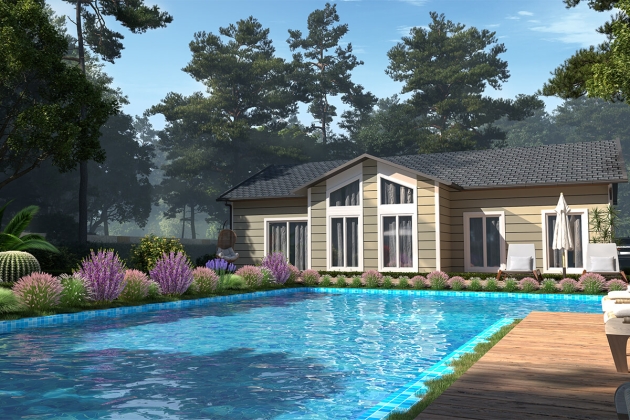 High-tech steel house Aquilonia Majestica 124 m²