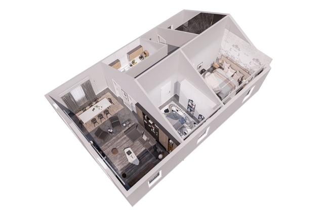 Plano de la casa Concordia Regalis 111 m²