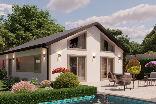 Stylish and durable steel house Concordia Regalis 111 m²