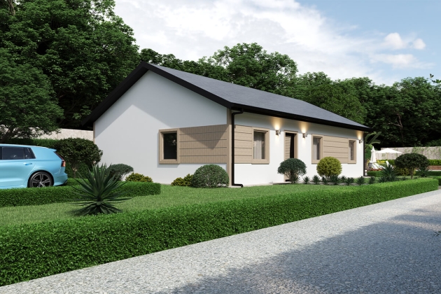 Premium çelik ev modeli Kraliyet Uyumu 111 m²