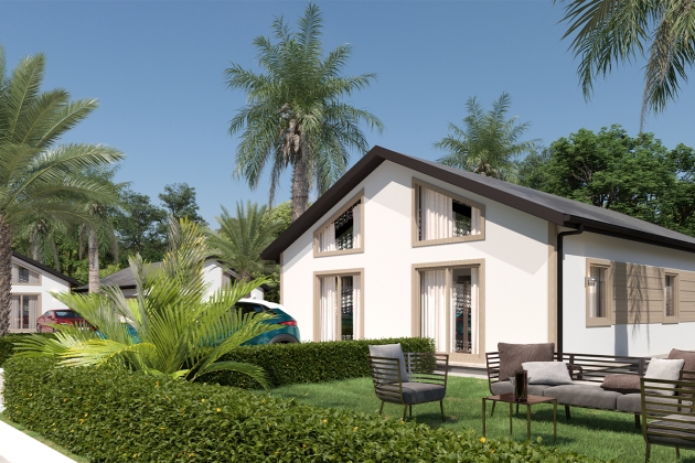 Geniş ve konforlu çelik ev Kraliyet Uyumu 111 m²