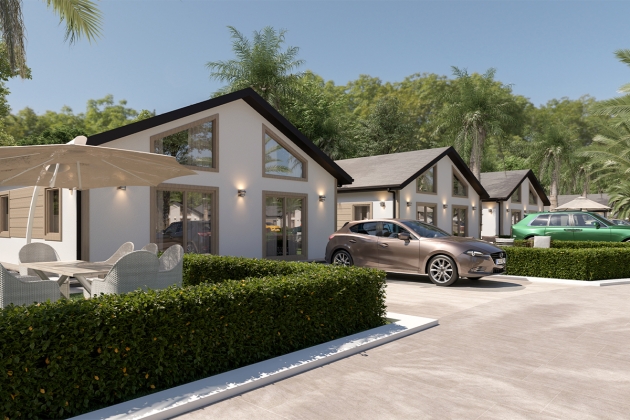 Prefabrik çelik ev modeli Kraliyet Uyumu 111 m²