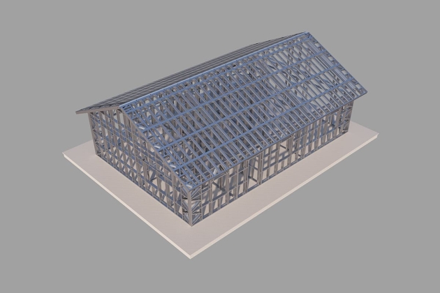 Modern çelik ev Kraliyet Uyumu 111 m²