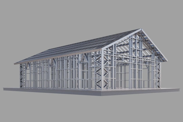 Yüksek izolasyonlu çelik ev Kraliyet Uyumu 111 m²