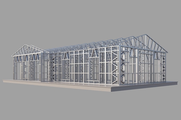 Modern steel house Horizon 120 m²