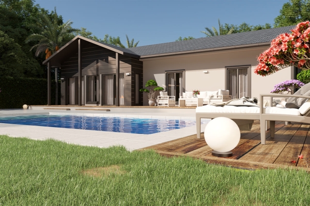 Stylish and durable steel house Horizon 120 m²