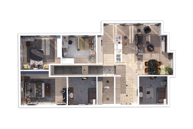 Ufuk 120 m²  çelik ev tasarımı