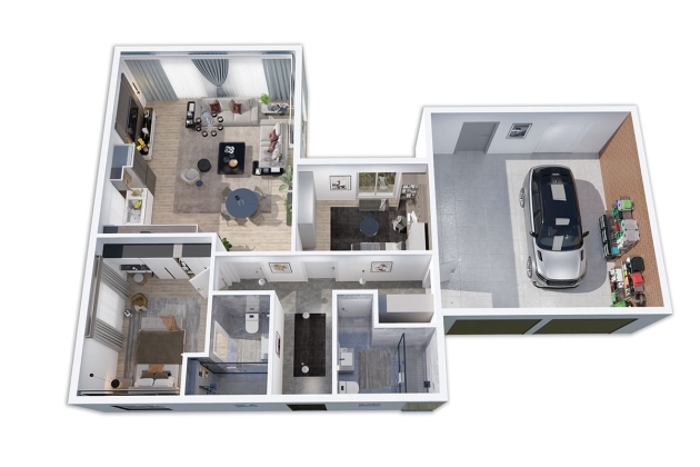 Lüks çelik ev projesi Barış 154 m²