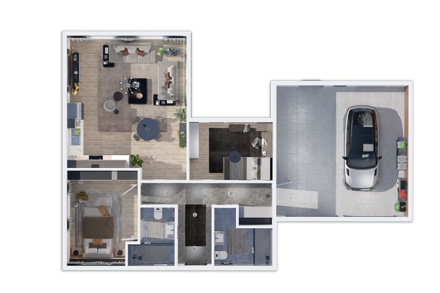 Barış 154 m² modern çelik ev