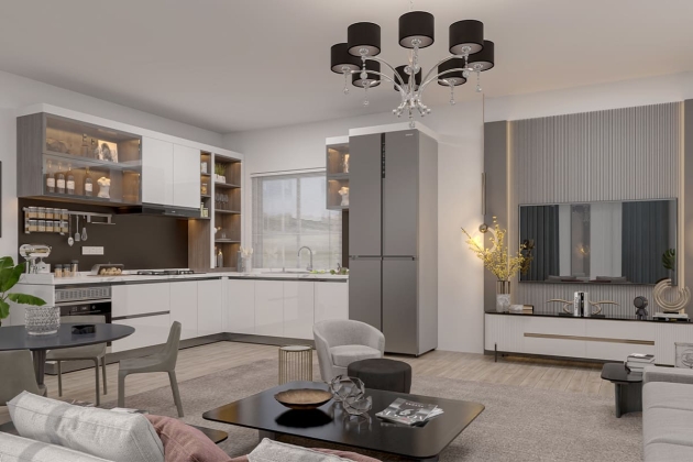 Minimalist çelik ev modeli Barış 154 m²