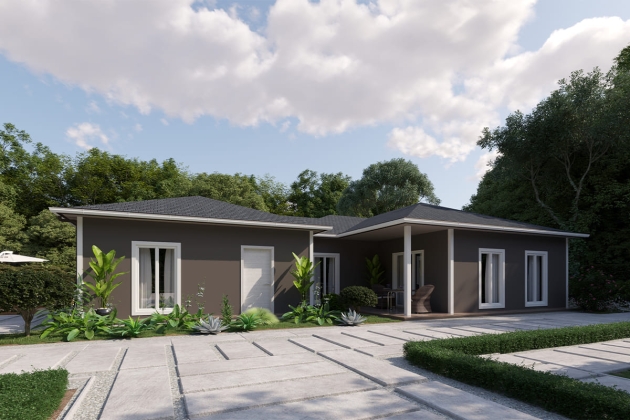 High-tech steel house Serenity 154 m²