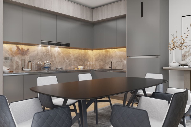 Elegante y duradera casa de acero Polaris 100 m²