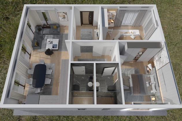 Modelo de villa Polaris 100 m²