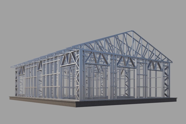 Modern steel house Polaris 100 m²