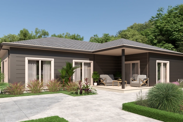 Şık ve dayanıklı çelik ev Hazine 162 m²