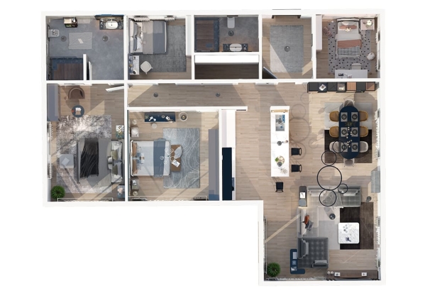 Hazine 162 m² çelik ev tasarımı