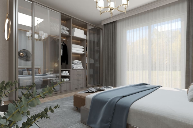 Çelik ev iç mekan tasarımı Hazine 162 m²