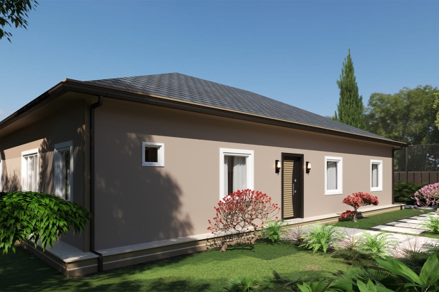 Minimalist steel house model Grandeur 162 m²