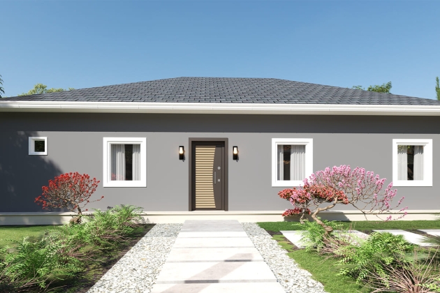 Çelik ev iç mekan tasarımı Yücelik 162 m²