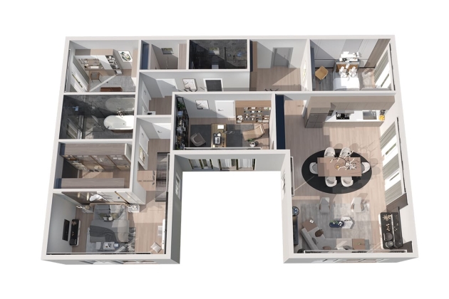 Geniş balkonlu çelik ev Efsane 157 m²