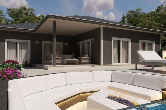 Steel house with large balcony Masterpiece 146 m²