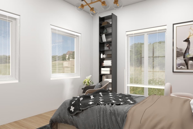 Geniş balkonlu çelik ev Şaheser