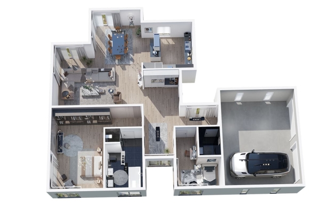 New generation steel house model Summit 240 m²