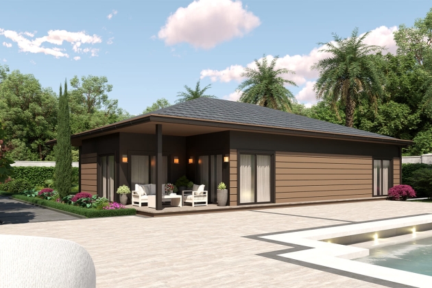 Steel house with large balcony Summit 240 m²