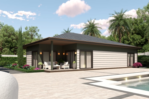 Çelik ev iç mekan tasarımı Zirve 240 m²