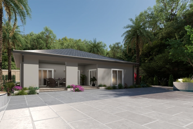 Minimalist steel house model Fortress 180 m²