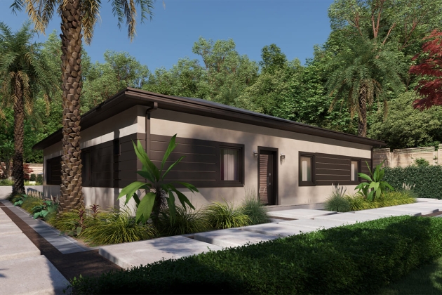 Kale 180 m² modern çelik ev