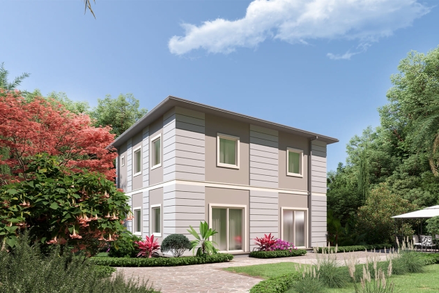 Casa de acero energéticamente eficiente Crown 148 m²