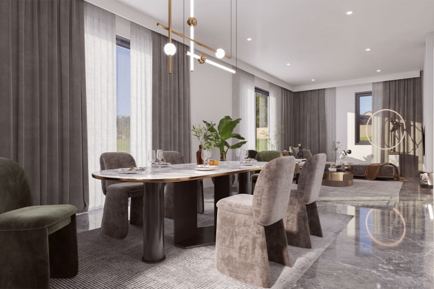 Aesthetic and robust steel house Crown 148 m²