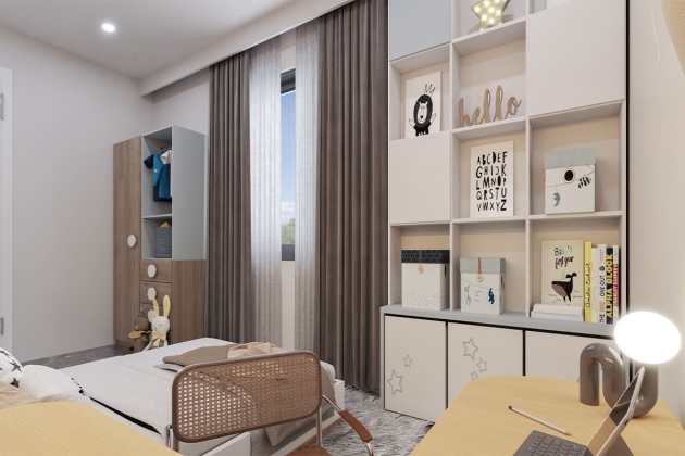 Geniş balkonlu çelik ev Taç 148 m²