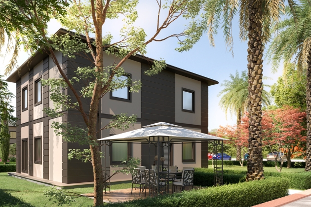 Şık ve dayanıklı çelik ev Taç 148 m²
