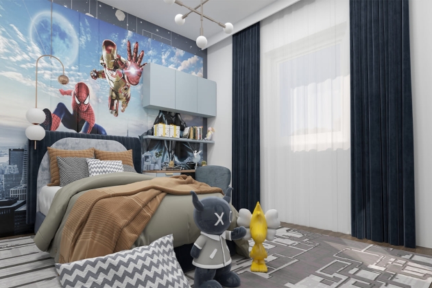 Steel house interior design Feast 222 m²