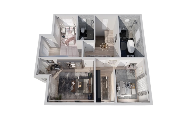 High-tech steel house Triumph 192 m²