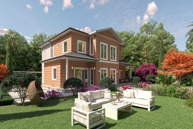 Luxury detailed steel house Triumph 192 m²