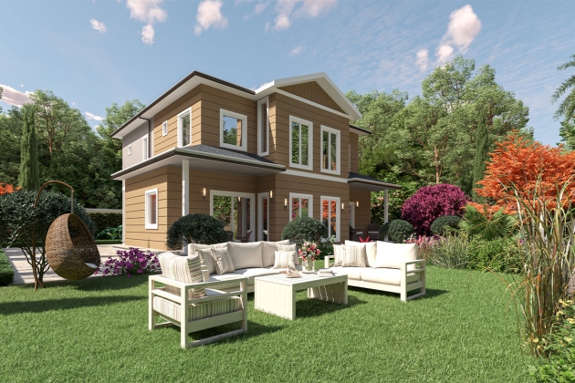 New generation steel house model Triumph 192 m²