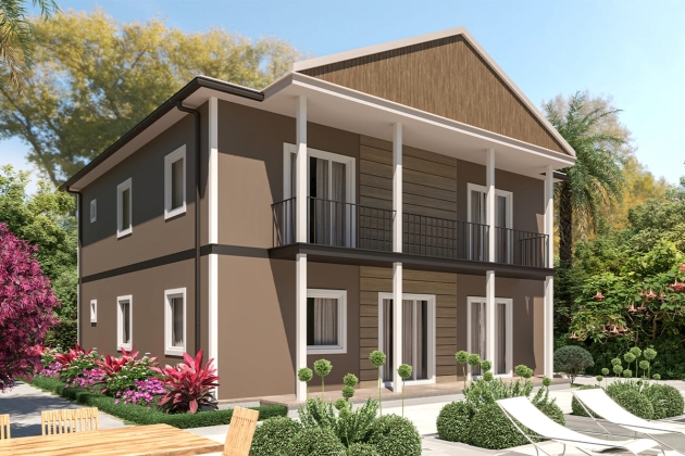 Aesthetic and robust steel house Monarch 224 m²